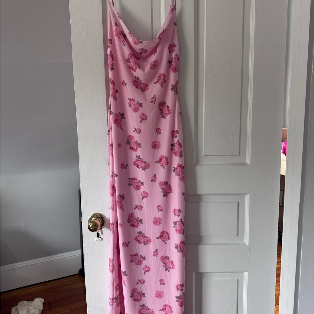 Hello Molly Pink Floral Maxi Dress